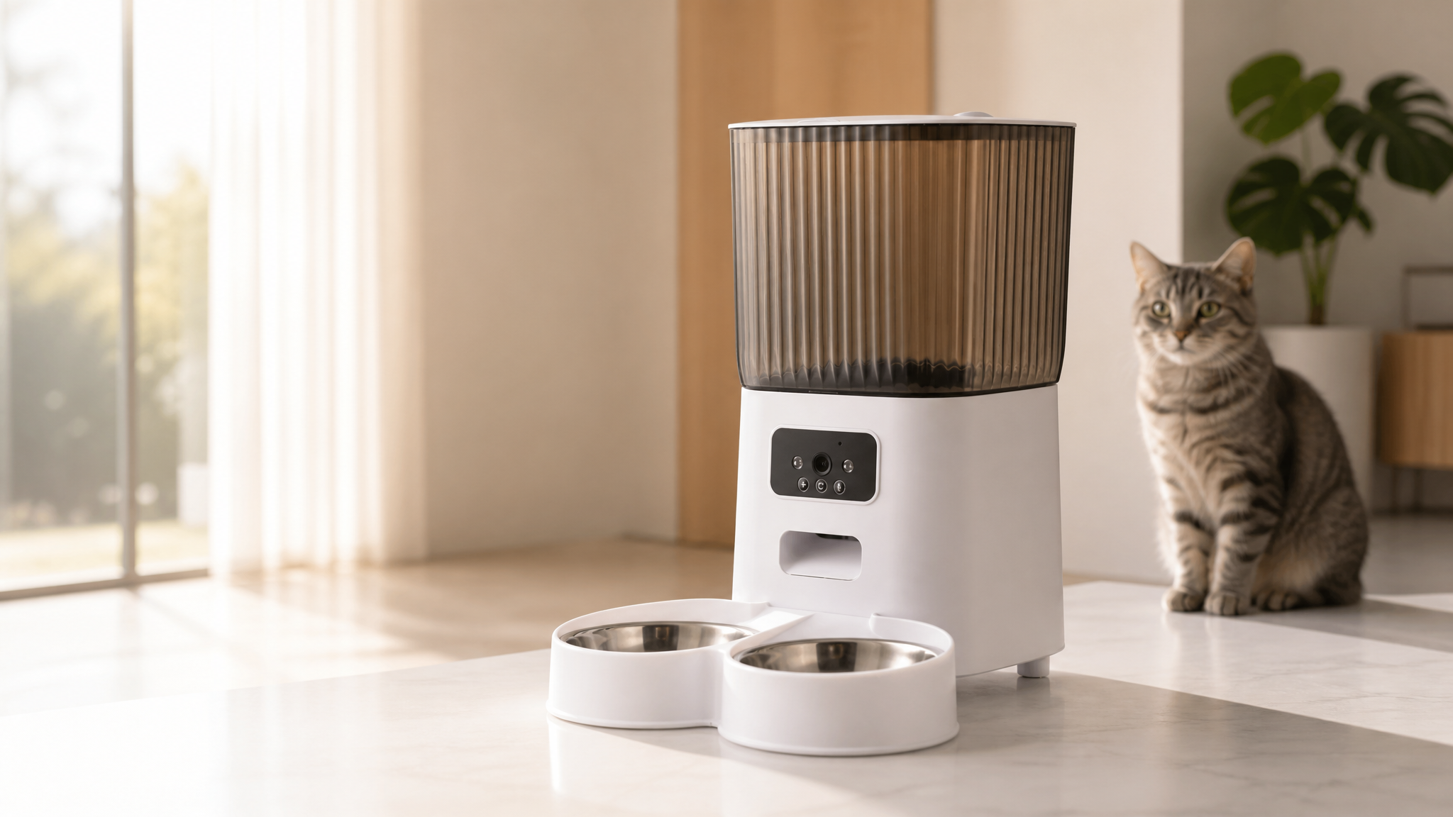 PETORA Pro smart pet feeder with two bowls